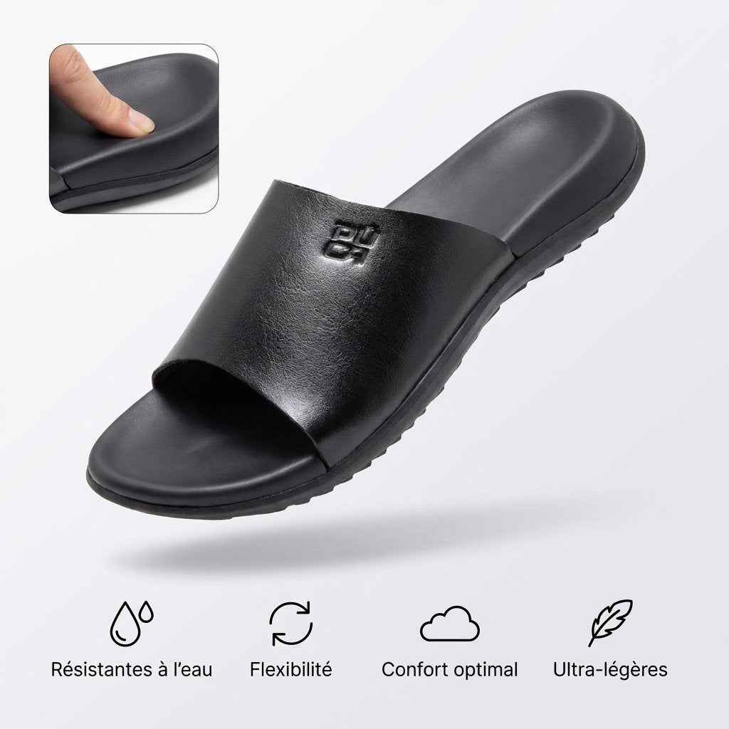 PUCA MEN SPORT SLIPPERS CRATER BLACK