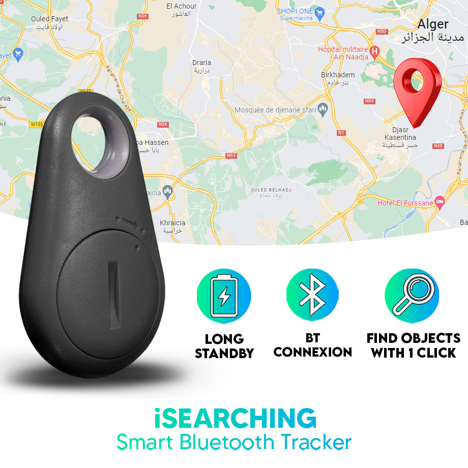 iTAG Smart Tracker Bluetooth - vue principale du localisateur d'objets pour clés et sac