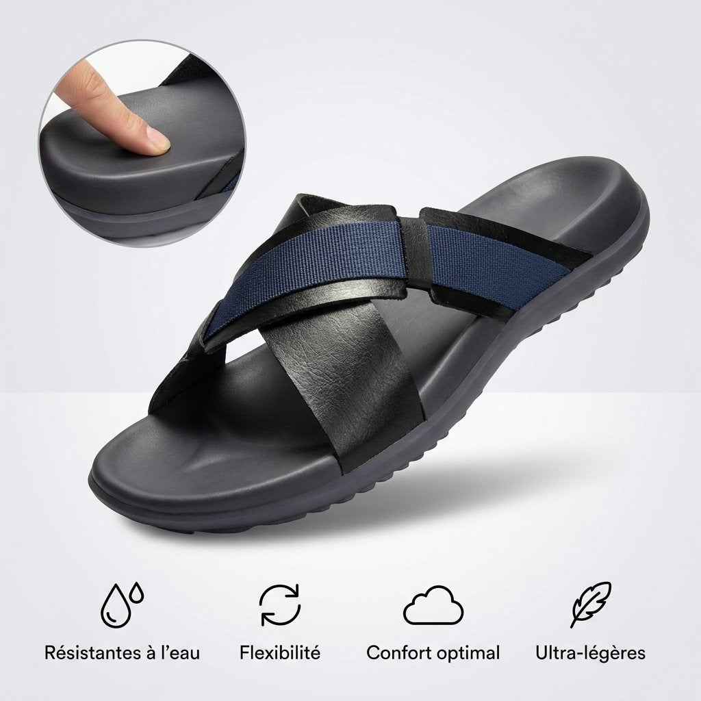 PUCA ROYAL SLIDER 02 BLACK BLUE