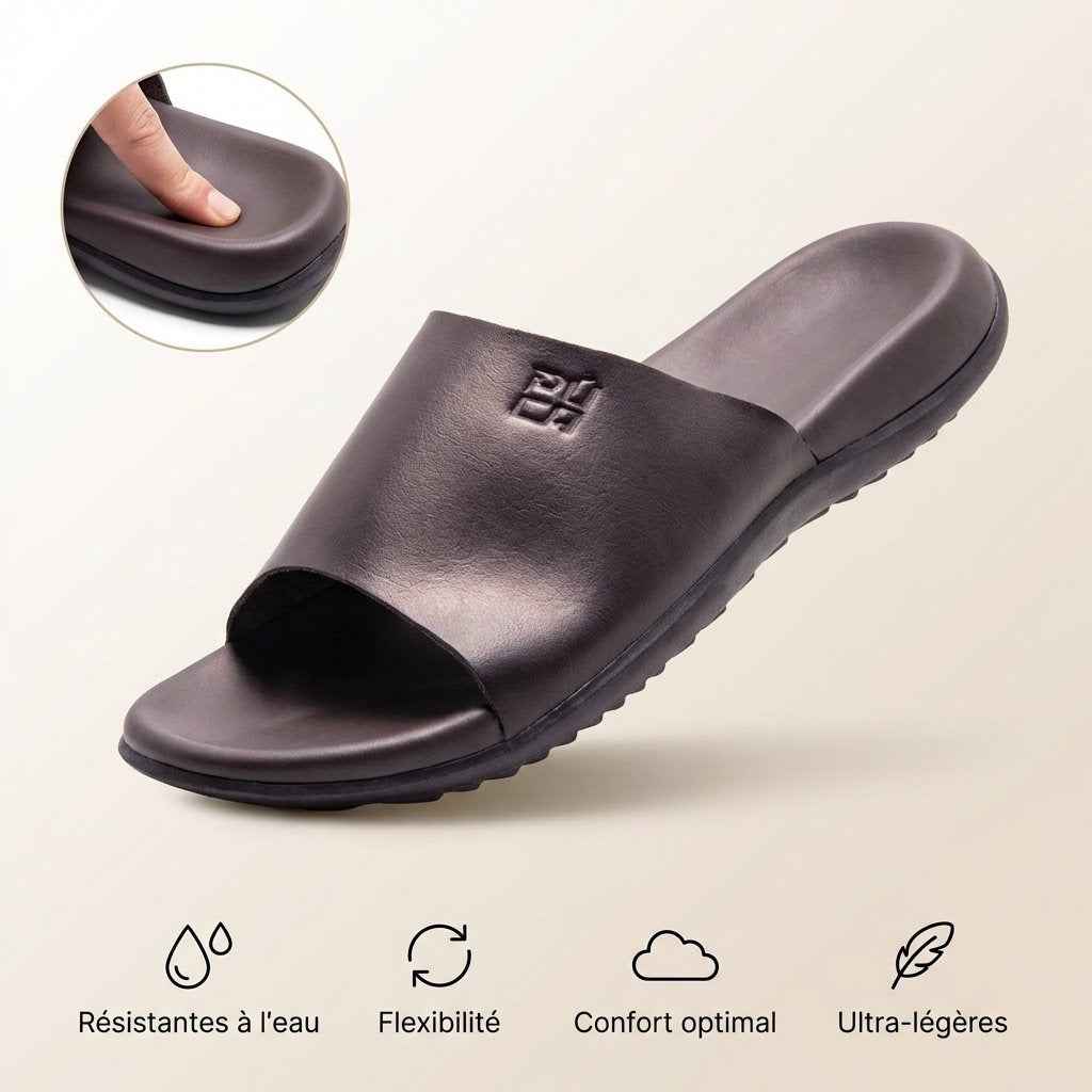 PUCA MEN SPORT SLIPPERS CRATER BROWN