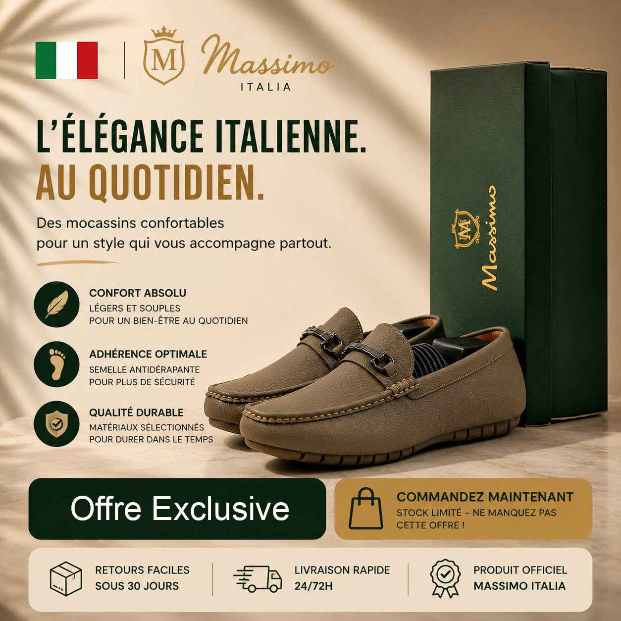 Massimo Mocassins Driving Loafers